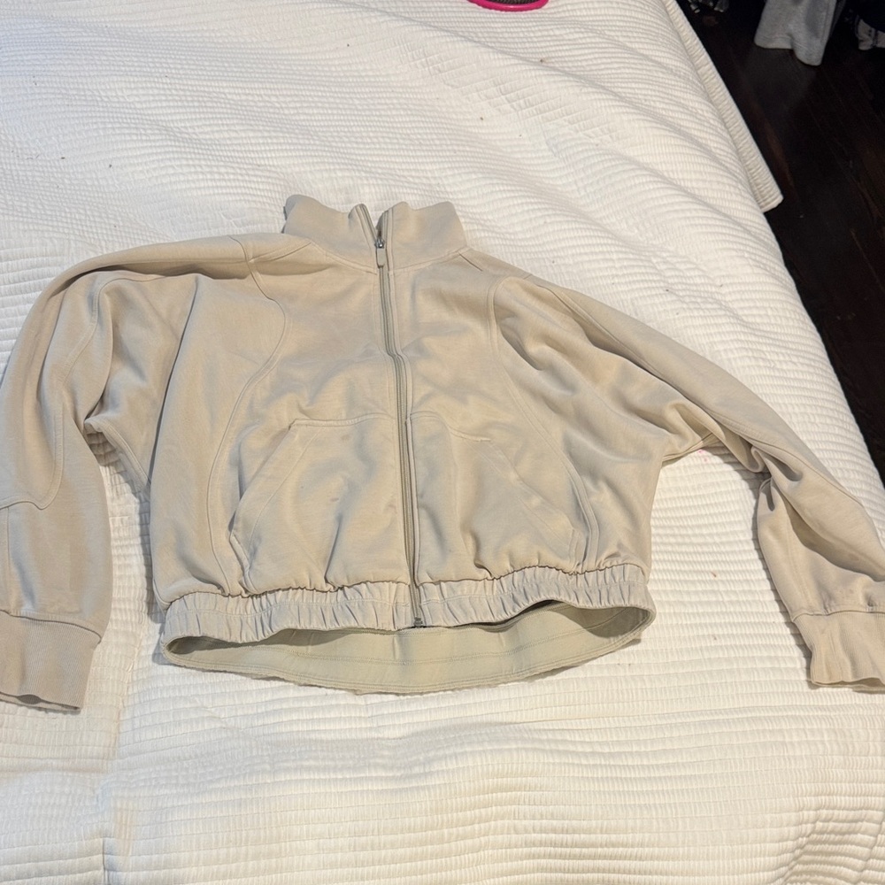 lululemon athletica Cream Bomber Jacket
